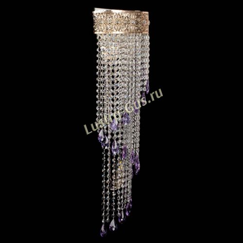 Бра Восток каскад №2 фиолетовая в Магнитогорске Гусь Хрустальный