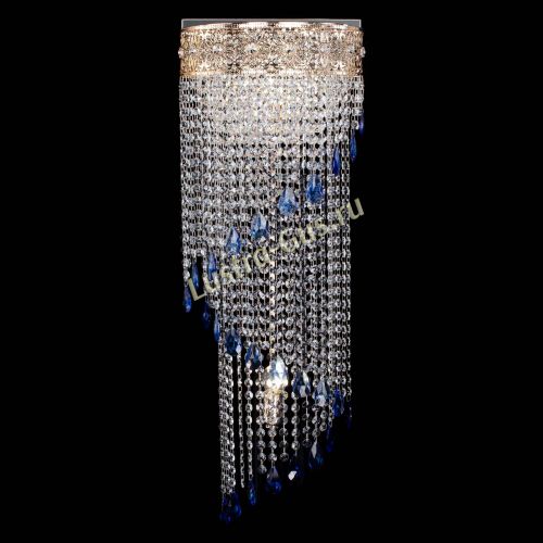 Бра Восток каскад №2 синяя в Магнитогорске Гусь Хрустальный