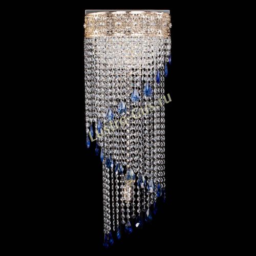 Бра Восток каскад №2 синяя в Магнитогорске Гусь Хрустальный