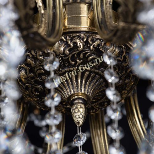Люстра бронзовая Афина №1 баден в Магнитогорске Гусь Хрустальный