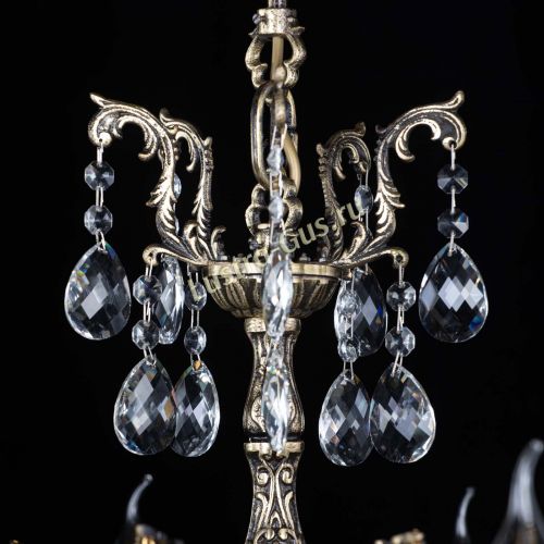 Люстра бронзовая Афина №1 баден в Магнитогорске Гусь Хрустальный