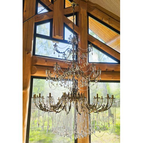 Люстра бронзовая Афина №35 в Магнитогорске Гусь Хрустальный