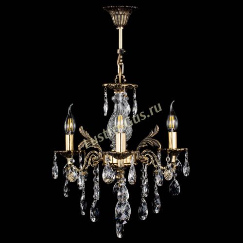 Люстра бронзовая Алфея №3/2 Баден в Магнитогорске Гусь Хрустальный