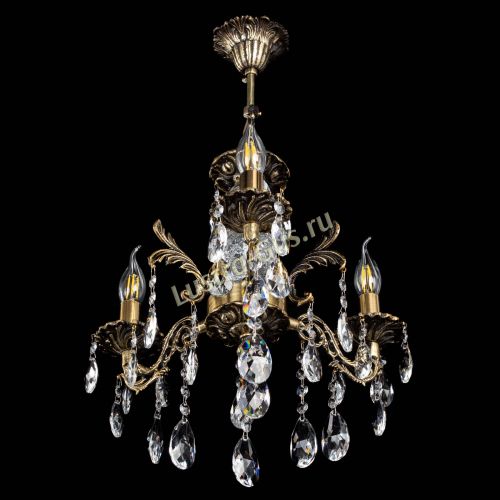 Люстра бронзовая Алфея №3/2 Журавлик в Магнитогорске Гусь Хрустальный