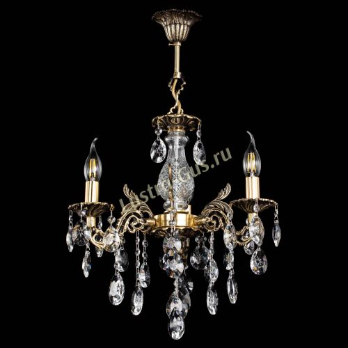 Люстра бронзовая Алфея №3/2 Звездочка в Магнитогорске Гусь Хрустальный