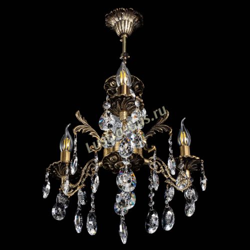 Люстра бронзовая Алфея №3/2 Звездочка в Магнитогорске Гусь Хрустальный