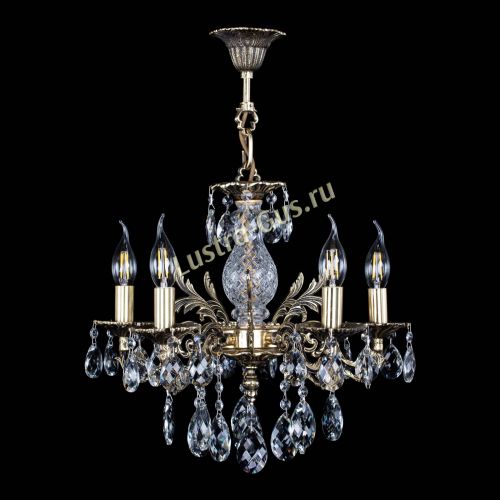 Люстра бронзовая Алфея №5/1 Баден в Магнитогорске Гусь Хрустальный