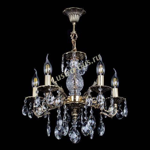Люстра бронзовая Алфея №5/1 Баден в Магнитогорске Гусь Хрустальный