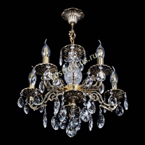 Люстра бронзовая Алфея №5/1 Баден в Магнитогорске Гусь Хрустальный