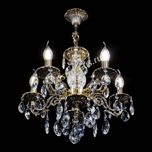 Люстра бронзовая Алфея №5/1 Баден в Магнитогорске Гусь Хрустальный