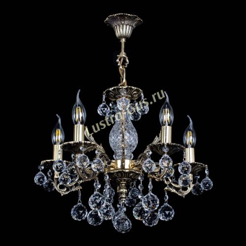 Люстра бронзовая Алфея №5/1 Шар в Магнитогорске Гусь Хрустальный