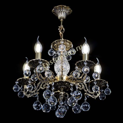 Люстра бронзовая Алфея №5/1 Шар в Магнитогорске Гусь Хрустальный