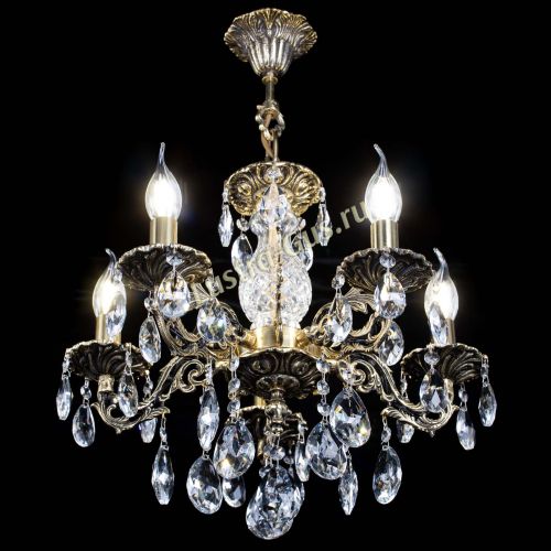 Люстра бронзовая Алфея №5/1 Журавлик в Магнитогорске Гусь Хрустальный