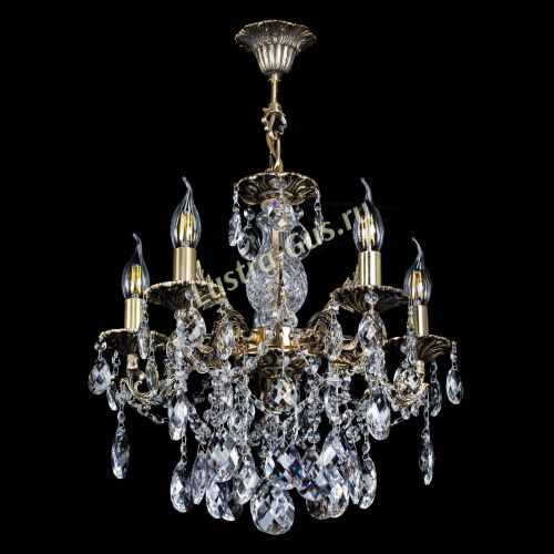 Люстра бронзовая Алфея №5/3 Баден в Магнитогорске Гусь Хрустальный