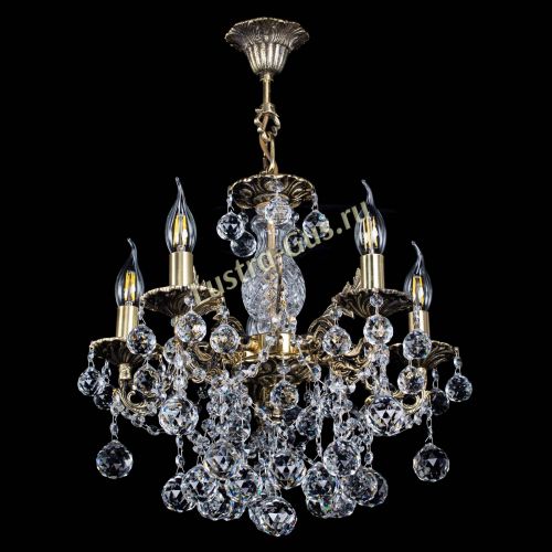 Люстра бронзовая Алфея №5/3 Шар в Магнитогорске Гусь Хрустальный