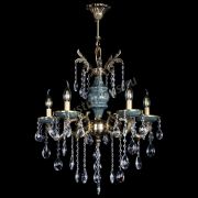 Люстра бронзовая Алфея №5 "Малахит" баден