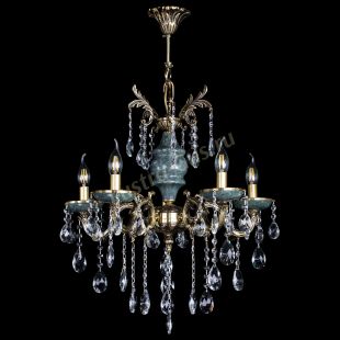  Люстра бронзовая Алфея №5 "Малахит" баден