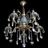 Люстра бронзовая Алфея №5 "Малахит" баден в Магнитогорске