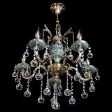 Люстра бронзовая Алфея №5 "Малахит" шар в Магнитогорске Люстра бронзовая Алфея №5 "Малахит" шар в Магнитогорске