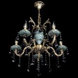 Люстра бронзовая Алфея №5 "Малахит" шар черная в Магнитогорске Люстра бронзовая Алфея №5 "Малахит" шар черная в Магнитогорске