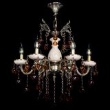 Люстра бронзовая Алфея №6 с камнем шар чайная в Магнитогорске Люстра бронзовая Алфея №6 с камнем шар чайная в Магнитогорске