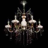 Люстра бронзовая Алфея №6 с камнем шар чайная в Магнитогорске Люстра бронзовая Алфея №6 с камнем шар чайная в Магнитогорске