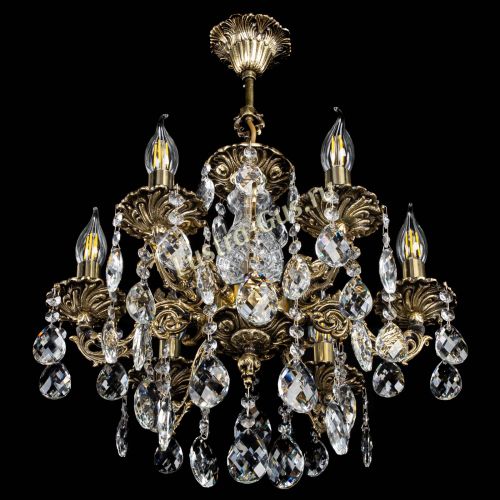 Люстра бронзовая Алфея №6/1 Баден в Магнитогорске Гусь Хрустальный