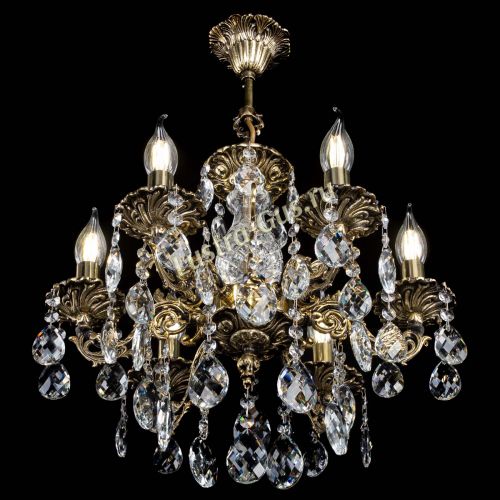 Люстра бронзовая Алфея №6/1 Баден в Магнитогорске Гусь Хрустальный