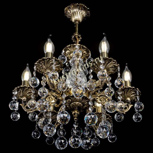 Люстра бронзовая Алфея №6/1 Шар в Магнитогорске Гусь Хрустальный