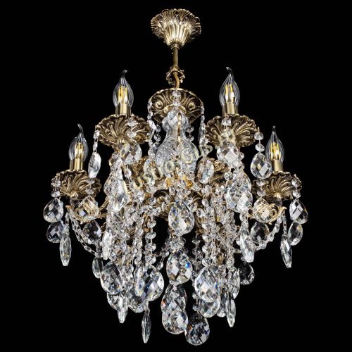 Люстра бронзовая Алфея №6/3 Баден в Магнитогорске Гусь Хрустальный