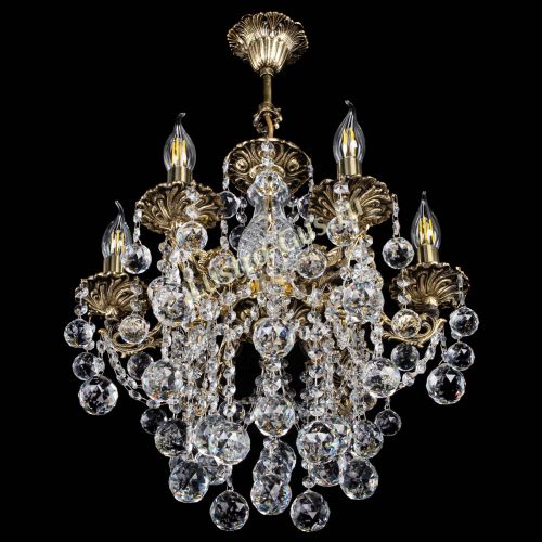 Люстра бронзовая Алфея №6/3 Шар в Магнитогорске Гусь Хрустальный