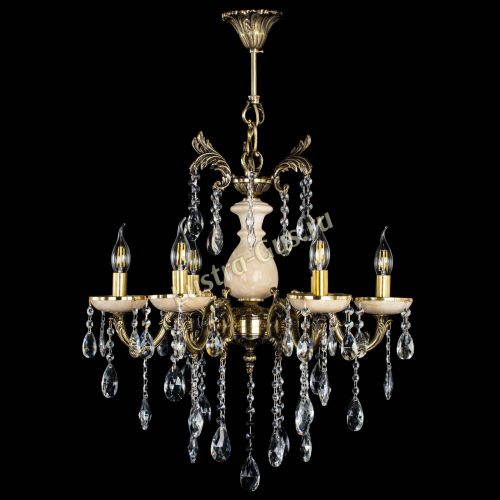 Люстра Алфея №6 с камнем журавлик в Магнитогорске Гусь Хрустальный