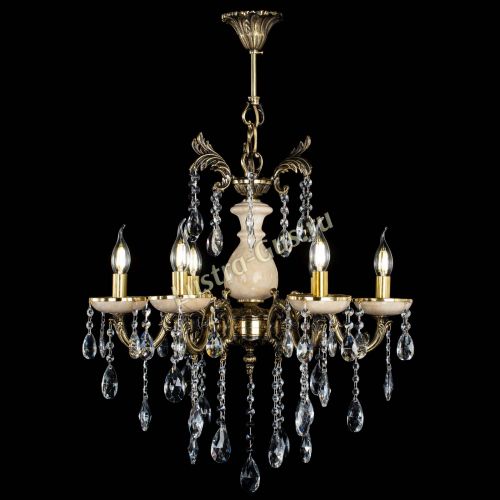 Люстра Алфея №6 с камнем журавлик в Магнитогорске Гусь Хрустальный