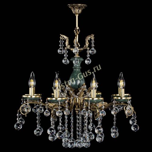 Люстра бронзовая Алфея Малахит №8 шар в Магнитогорске Люстра бронзовая Алфея Малахит №8 шар в Магнитогорске