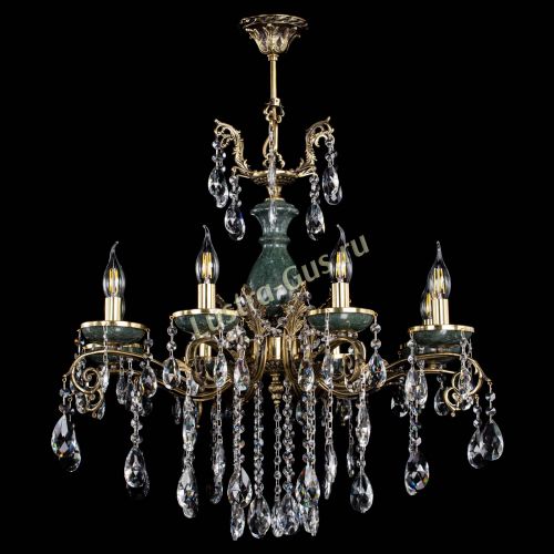 Люстра бронзовая Алфея Малахит №8 журавлик в Магнитогорске Гусь Хрустальный