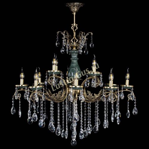 Люстра бронзовая Алфея Малахит №12 баден в Магнитогорске Люстра бронзовая Алфея Малахит №12 баден в Магнитогорске