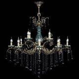 Люстра бронзовая Алфея Малахит №12 шар черная в Магнитогорске