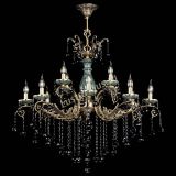 Люстра бронзовая Алфея Малахит №12 шар черная в Магнитогорске