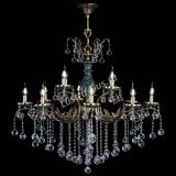 Люстра бронзовая Алфея Малахит №12 шар в Магнитогорске