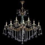 Люстра бронзовая Алфея Малахит №12 шар в Магнитогорске