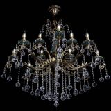 Люстра бронзовая Алфея Малахит №12 шар в Магнитогорске