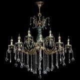 Люстра бронзовая Алфея Малахит №12 журавлик в Магнитогорске Люстра бронзовая Алфея Малахит №12 журавлик в Магнитогорске