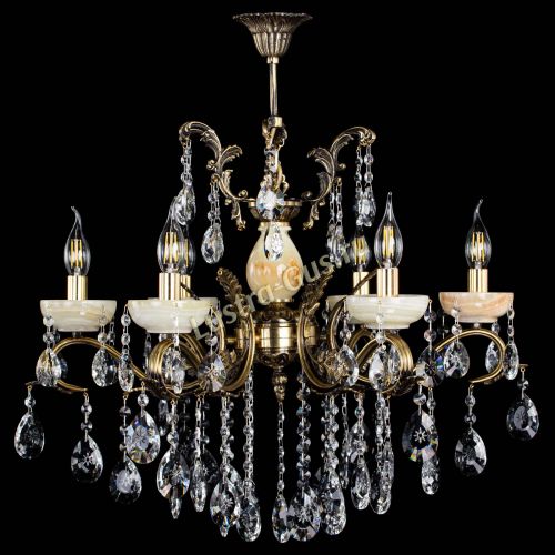 Люстра бронзовая Алфея Оникс №6/2 звездочка в Магнитогорске Гусь Хрустальный