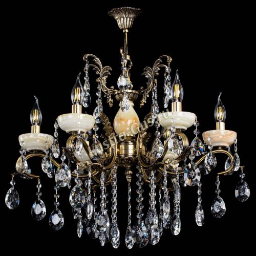 Люстра бронзовая Алфея Оникс №6/2 звездочка в Магнитогорске Гусь Хрустальный