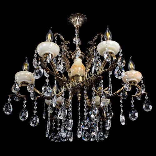 Люстра бронзовая Алфея Оникс №6/2 звездочка в Магнитогорске Гусь Хрустальный