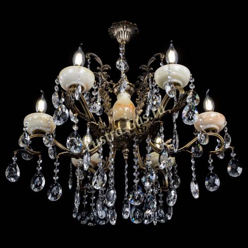 Люстра бронзовая Алфея Оникс №6/2 звездочка в Магнитогорске Гусь Хрустальный