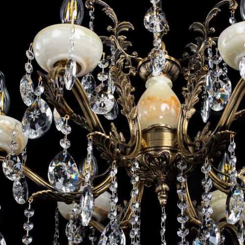 Люстра бронзовая Алфея Оникс №6/2 звездочка в Магнитогорске Гусь Хрустальный