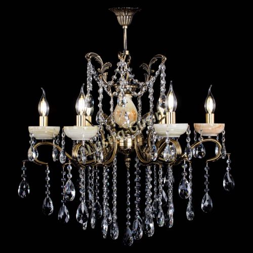 Люстра бронзовая Алфея Оникс №6 шар в Магнитогорске Гусь Хрустальный