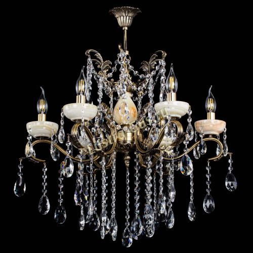 Люстра бронзовая Алфея Оникс №6 шар в Магнитогорске Гусь Хрустальный