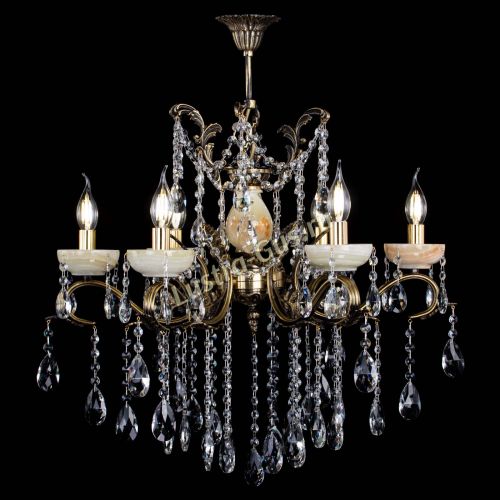 Люстра бронзовая Алфея Оникс №6 журавлик в Магнитогорске Гусь Хрустальный